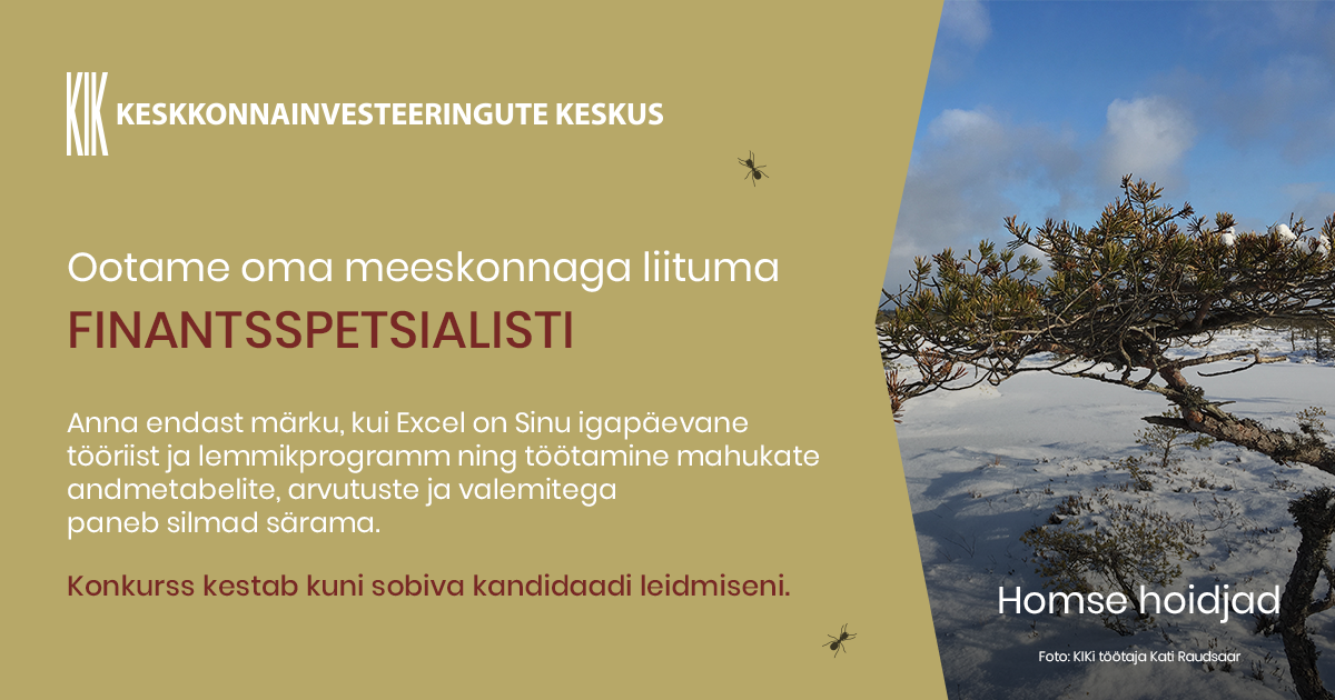 Finantsspetsialisti töökuulutus