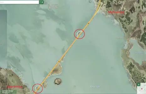 Väike väina planeeritavate tammiavade asukohad