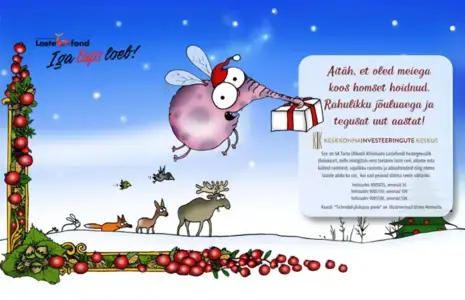Jõulukaart kodukale - suurem